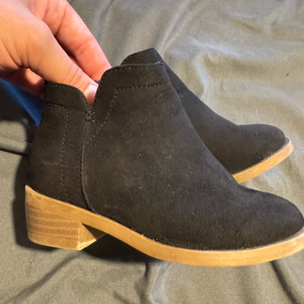 Wonder Nation Black Ankle Boots